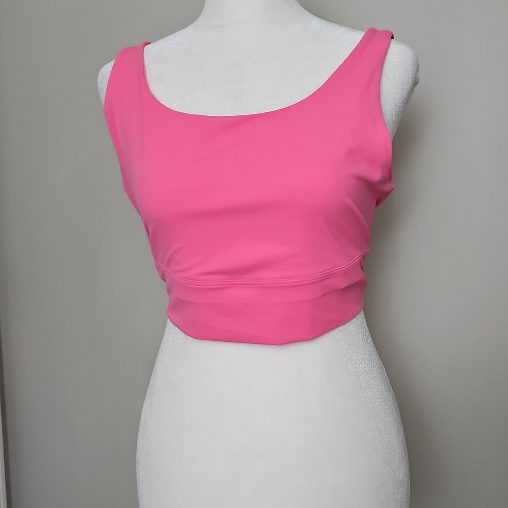 Nike Women's Pink Dri Fit Crop Tank Top Size 1X
